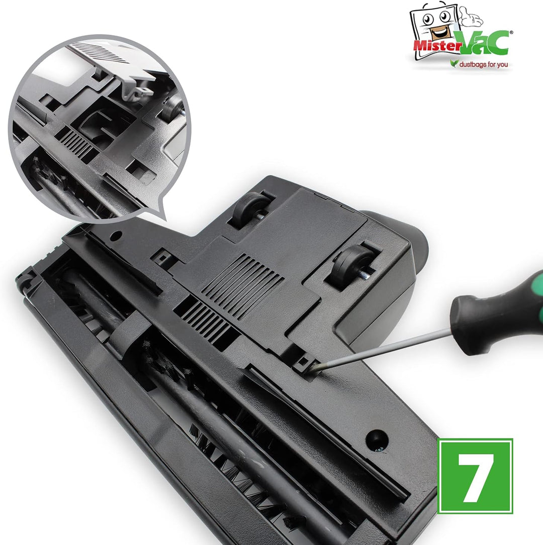 MisterVac Staubsaugerdüse Bodendüse Turbodüse Ersatzdüse kompatibel mit Wetrok Monovac Comfort 6