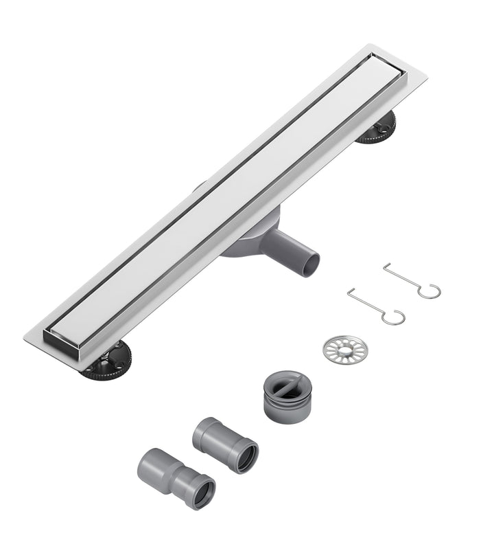 Neodrain Duschrinne 60cm Edelstahl Bodenablauf - 360° Siphon Befliesbar Duschablauf Flach mit Geruch