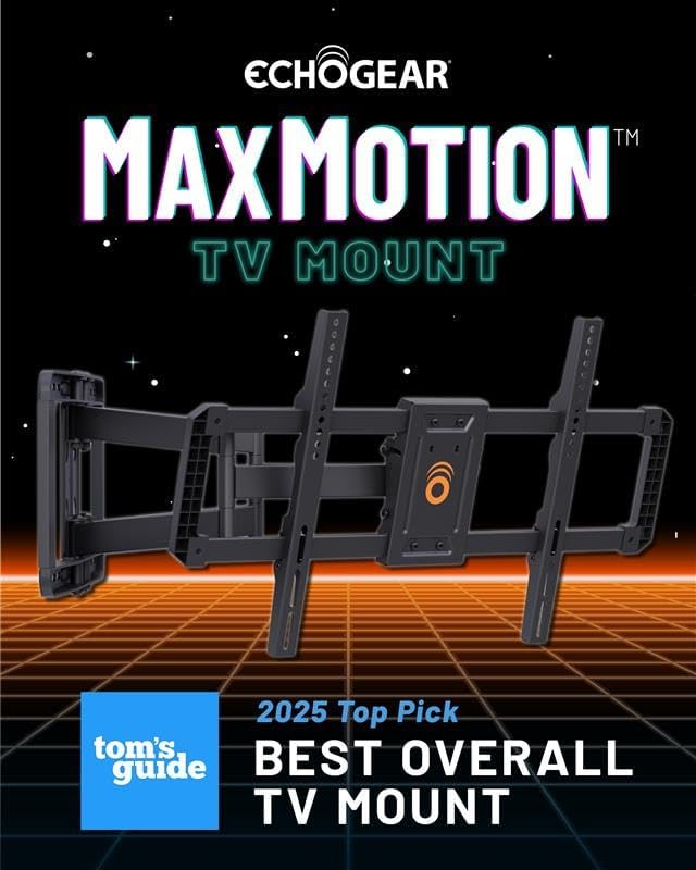 ECHOGEAR Full Motion Articulating TV Wall Mount Bracket for 42"-86" TVs - Easy to Install On 16", 18