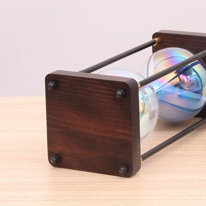 Grosse Sanduhr 60 Minuten, Sanduhr aus Holz, Regenbogen Glas Deko Sanduhren, Geschenk Sanduhr, für H