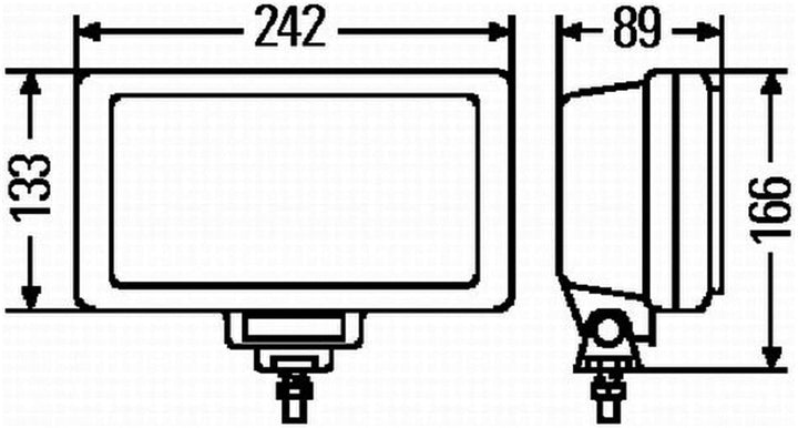 HELLA 1FE 006 300-121 Halogen-Fernscheinwerfer - Jumbo 220 - 12/24V - Referenzzahl: 37.5 - Anbau - L