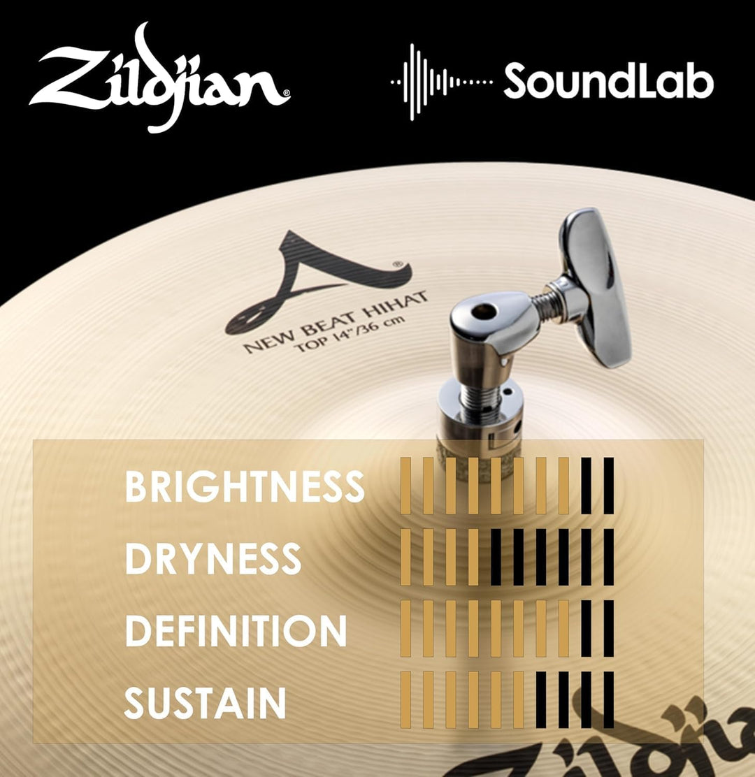 Zildjian A Zildjian Series - 14" New Beat Hi-Hat Cymbals - Pair 14 Zoll Pair, 14 Zoll Pair