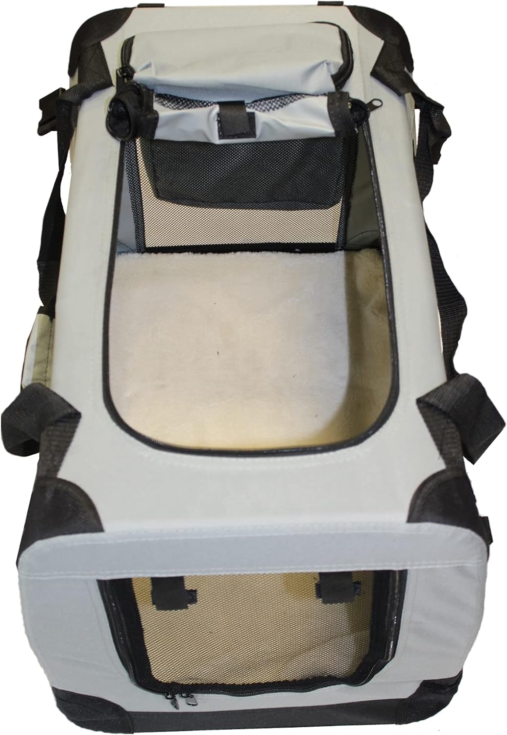 walexo Faltbare Hundebox Hundetransportbox Katzentransportbox Katzenbox (GRAU, L) Grau L, Grau L