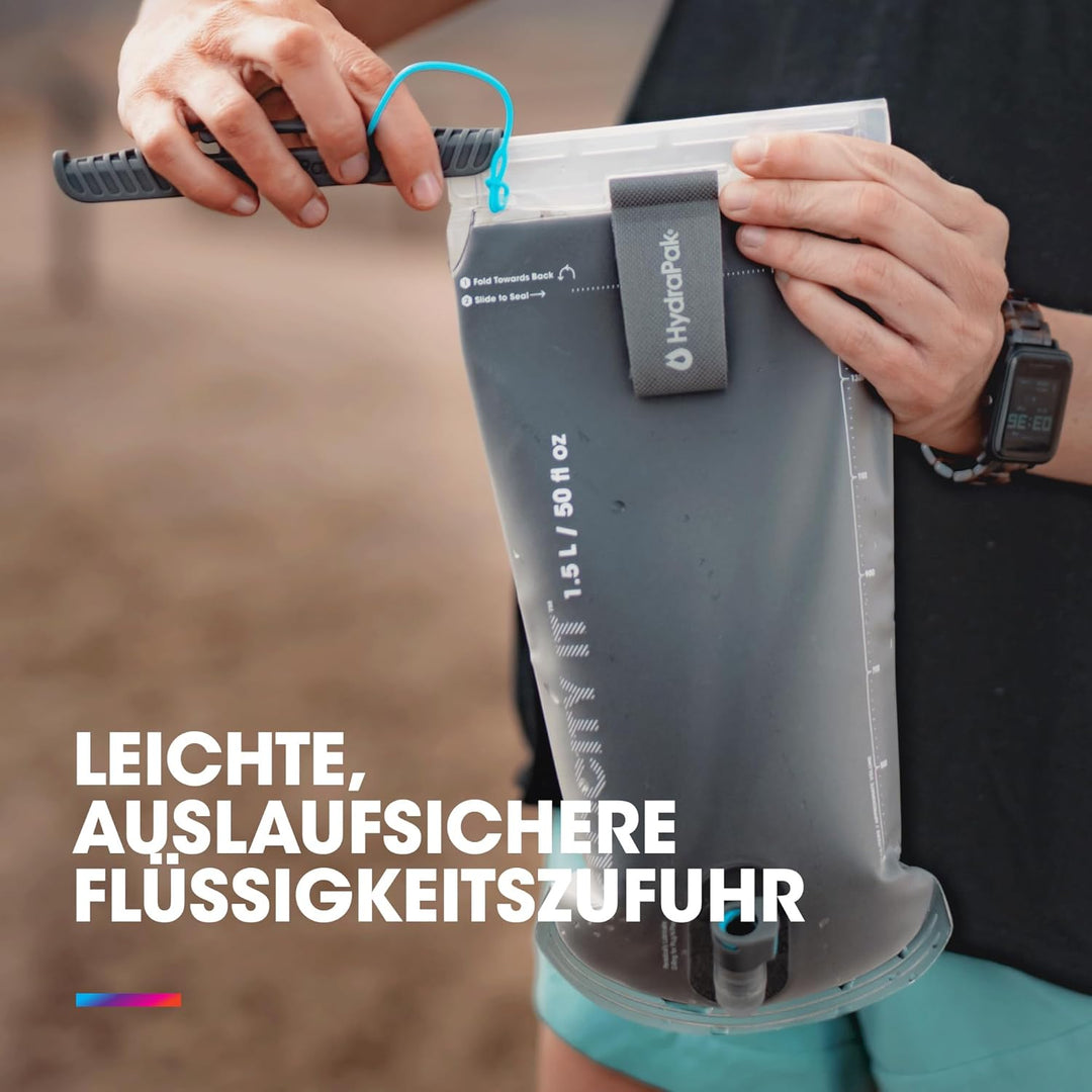 HydraPak Velocity IT (1,5L oder 2L Trinkbehälter) - Isolierte Wasserblase / Reservoir für Trinkrucks