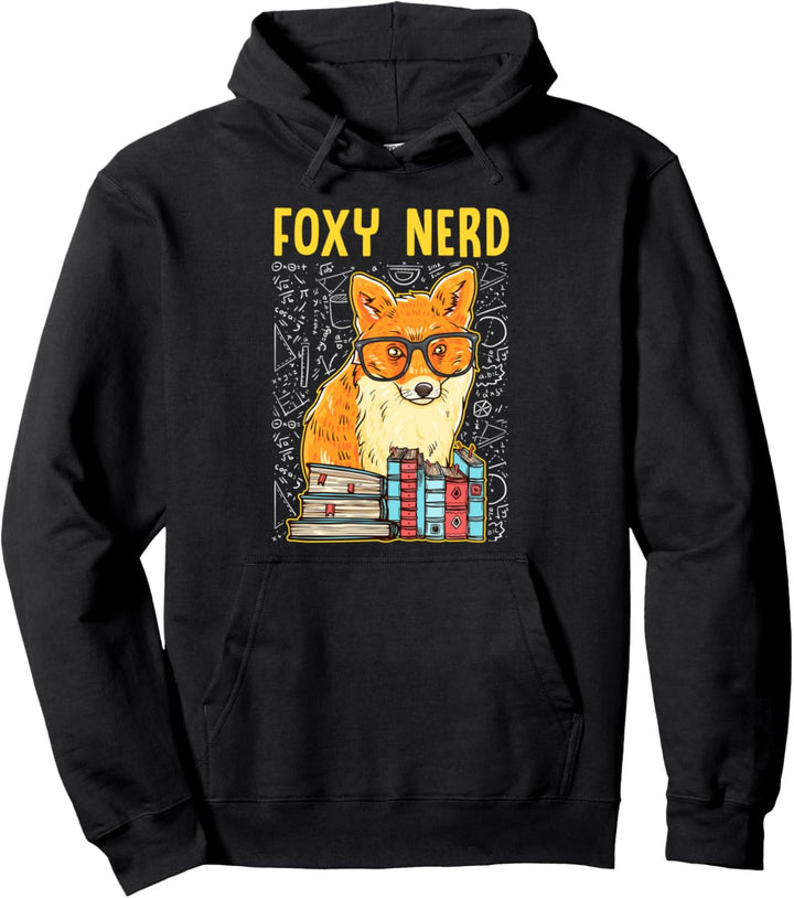 Foxy Nerd Buch Lernzitat für Sly Fox Pullover Hoodie