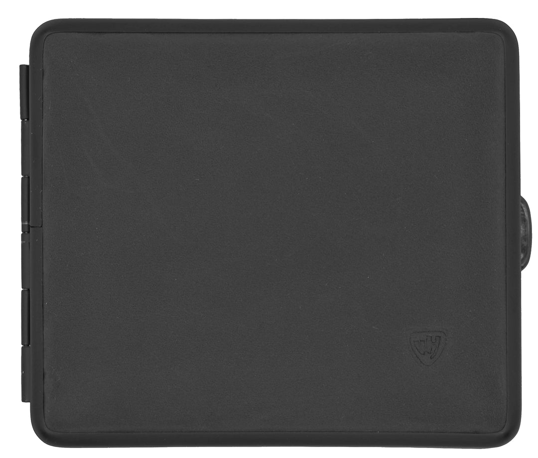 v.H 1912 VOM HOFE MANUFAKTUR Zigarettenetui Echtleder, Handmade in Germany, Schwarz, 85mm - Etui, Zi