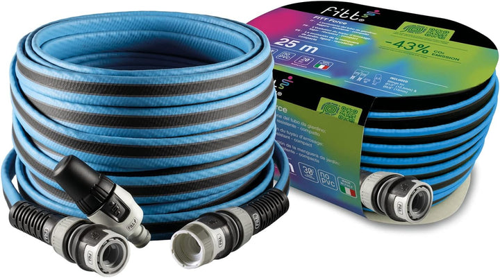 FITT Force 25 m, Wasserschlauch für den Garten zur Bewässerung, leicht, robust und kompakt, für Inte