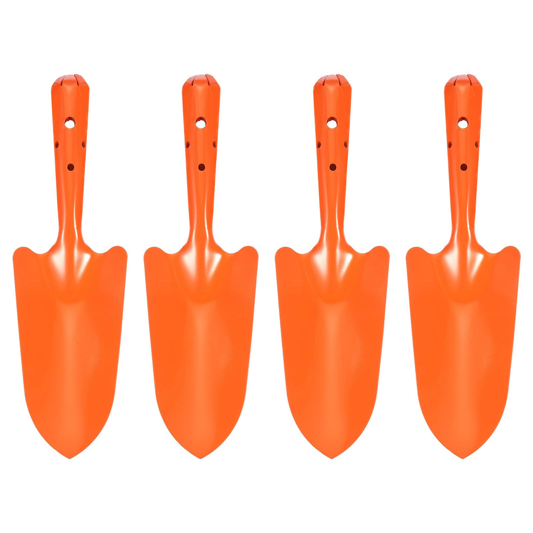 QUARKZMAN 4 Stück Mini Farbige Metall Handschaufel 11" x 3" Grabschaufel Set Umpflanz Gartengeräte F