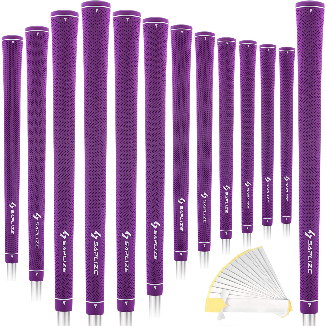SAPLIZE Golfgriffe, 13er-Set mit komplettem Regripping-Kit, Standard / Midsize, Golfschlägergriffe a