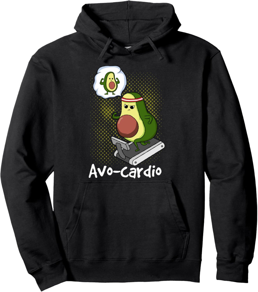 AvoCardio lustige Avocado Kardio laufen Übung Pun Gym Gesche Pullover Hoodie