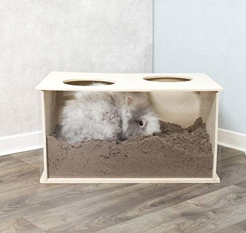 TRIXIE 63003 Buddelkiste, Kaninchen, Holz, 58 × 30 × 38 cm