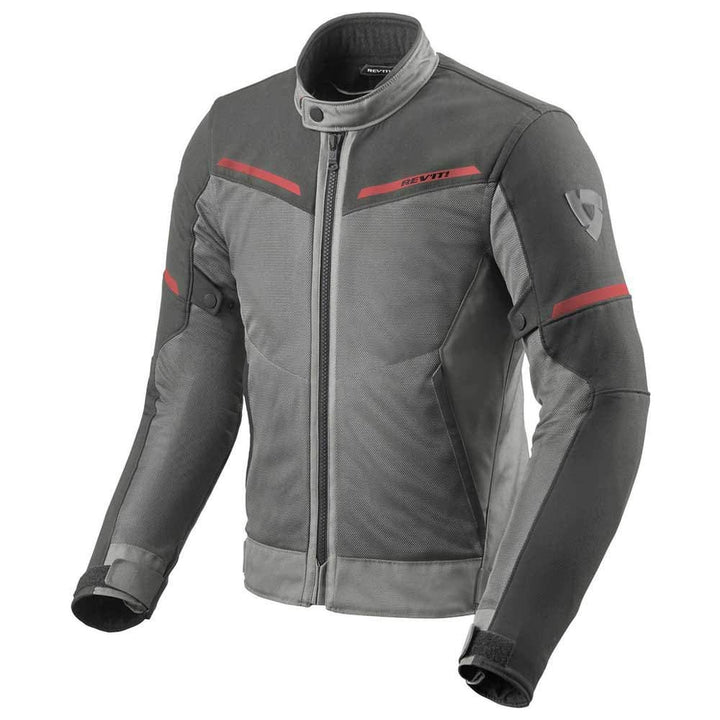 Revit Airwave 3 Motorrad Textiljacke (Grey/Red,XXL)