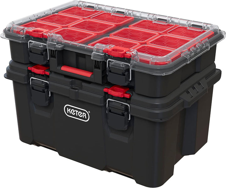Keter Stack &amp; Roll Heavy Duty DIY Tool Storage Organizer DIY Werkzeugaufbewahrung Organizer, DIY Wer