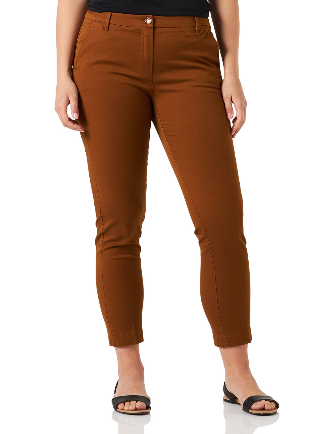 SISLEY Damen Pants 36 Brown 30d, 36 Brown 30d