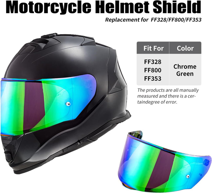 Helmvisier für LS2 FF328/FF353/FF800,Motorradhelm Visier für Assault/Rapid/Stream,Motorrad Windschut