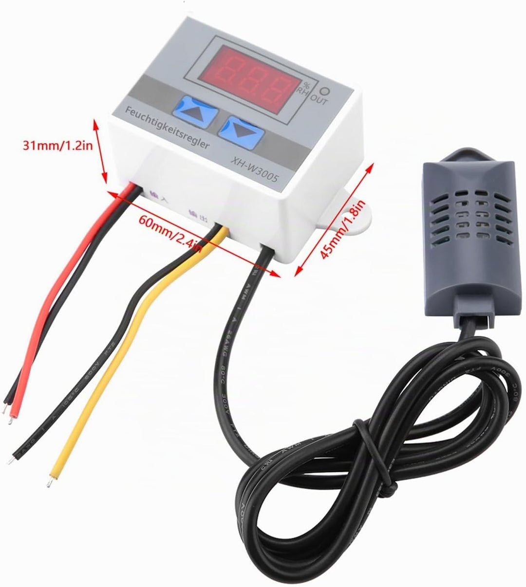 XH-W3005 Feuchtigkeitssensor, Hohe Präzision Luftfeuchtigkeitssensor, 12 V Hygrometer Digital Schalt
