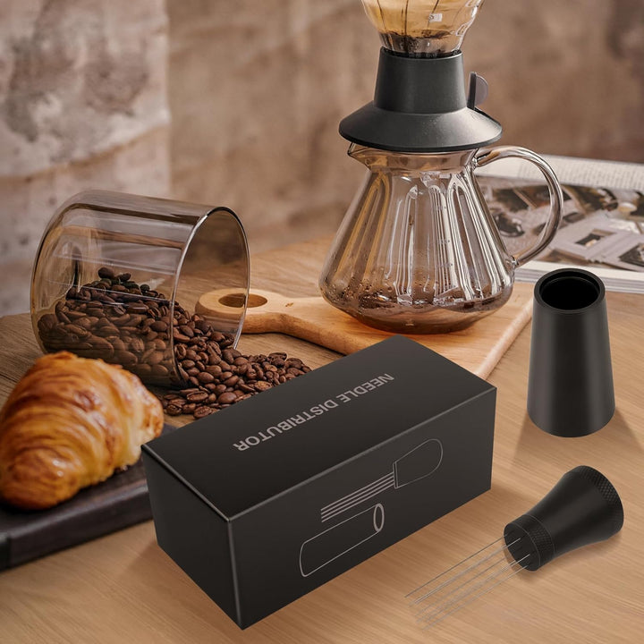 Wdt Tool, Kaffee Distributor, Aluminium Wdt Tool Espresso mit Ständer, für Espresso Barista-Werkzeug