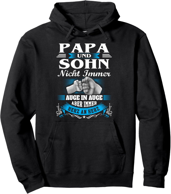 Papa und Sohn Partnerlook Spruch Vater Vatertag Pullover Hoodie