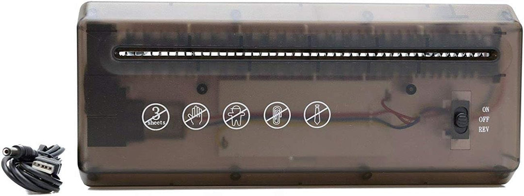 TEMPO DI SALDI Elektrischer Dokumentenschneider, A4-Streifen, mit USB-Anschluss oder Batterien