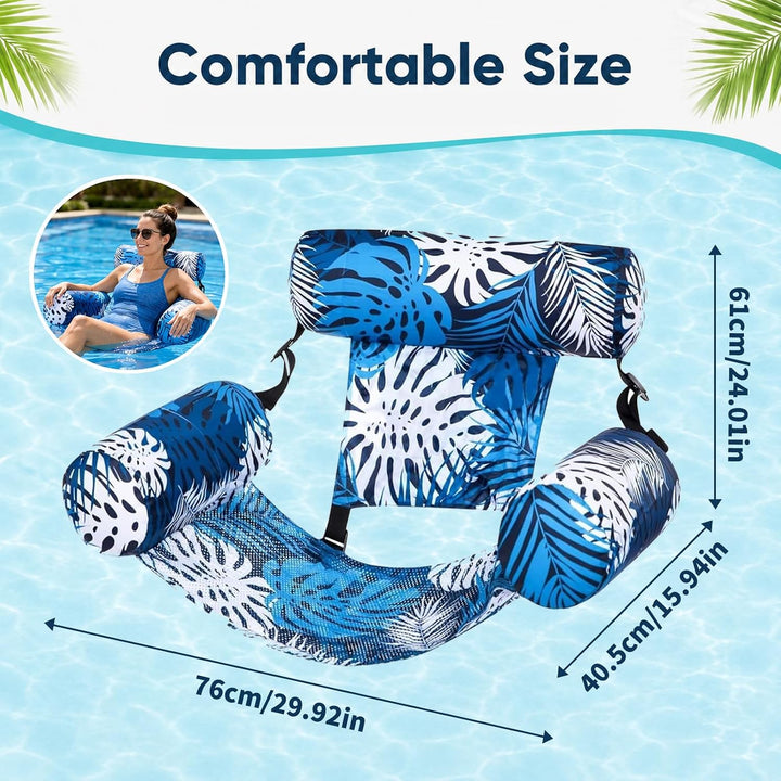 Schwimmsessel,Pool Sessel,Aufblasbarer Sessel für Pool,Aufblasbare Wasser Pool Luftmatratze für Erwa