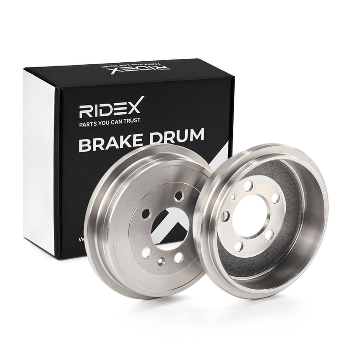 2x RIDEX Bremstrommel 123B0037 hinten für POLO (9N_) 4,0kg