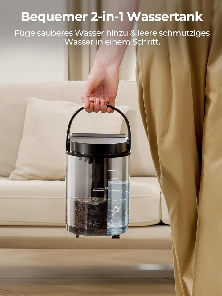 uwant polsterreiniger gerät Dampf- &amp; Heiztechnik 18000Pa starke Saugkraft geeignet für Teppich, Sofa