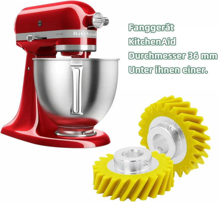 W10112253 Gelb Zahnräder Ersatz Kompatibel mit Kitchenaid Mixer,Küchenmaschine Getriebe Ersatzteile,