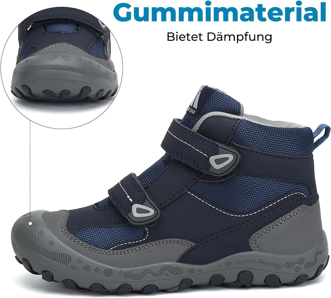 Mishansha Kinder Wanderschuhe Trekking Wanderstiefel Outdoor Trekkingschuhe 34 EU Signalblau, 34 EU