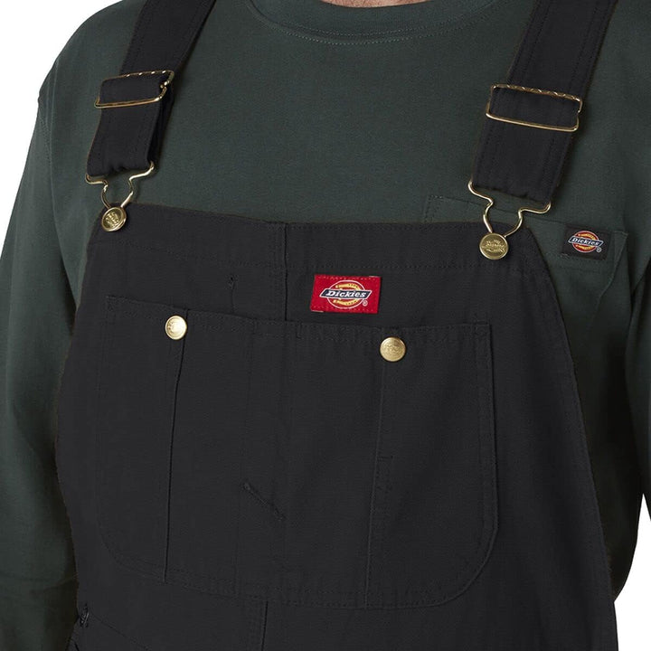 Dickies Herren Lätzchen Overall 40W / 30L Schwarz Abgespült, 40W / 30L Schwarz Abgespült