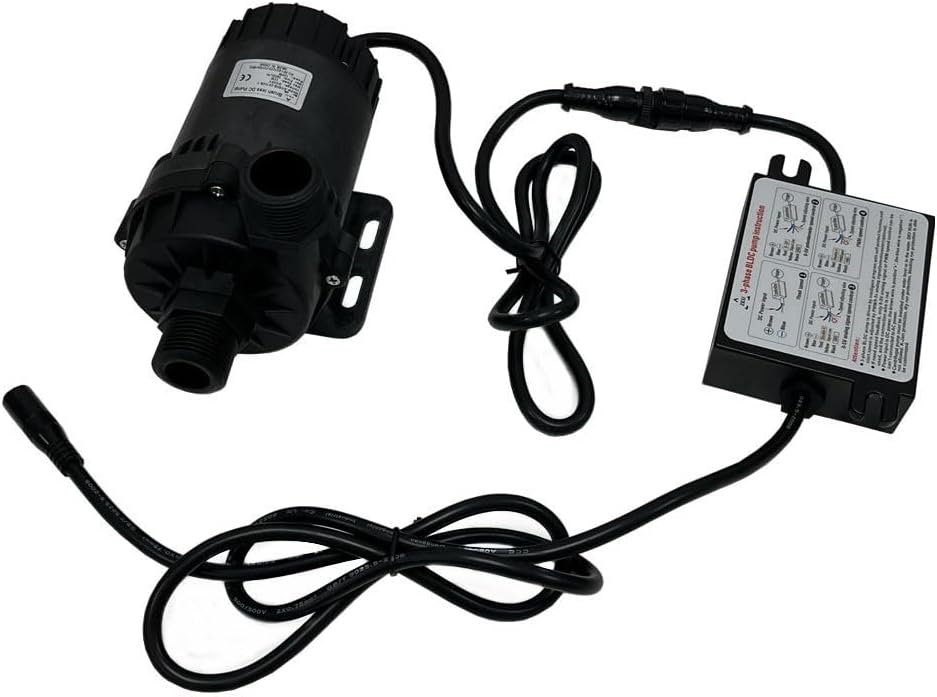 SHYSKY Hochleistungs-Tauchpumpe 24V 120W Mikrobürstenlose DC-Wasserpumpe DC60G-24120S-1 12M 3800LPH,