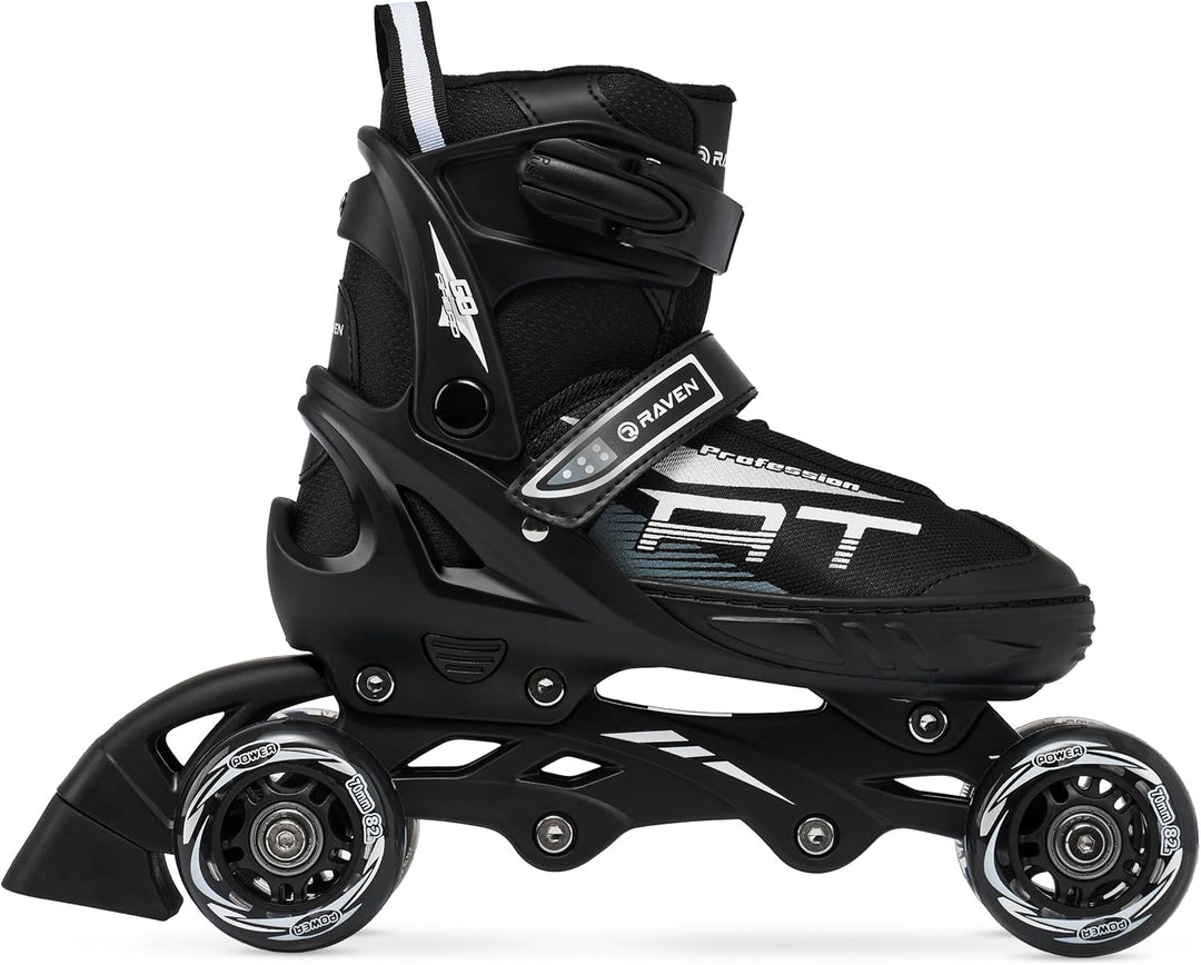RAVEN Profession 3in1 Inlineskates Triskates Rollschuhe Inliner für Kinder und Erwachsene verstellba