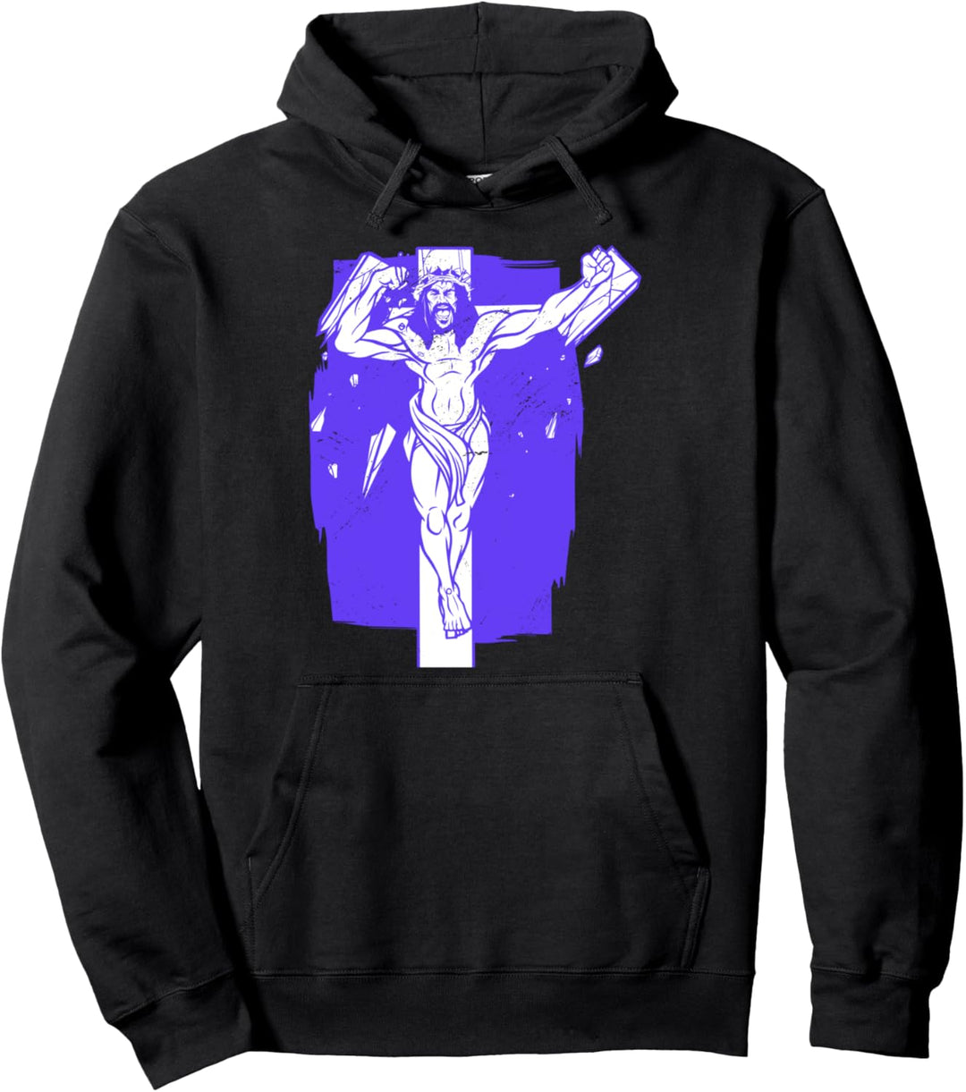 Kruzifix Jesus Christus Kreuz Religion Christentum Geschenk Pullover Hoodie