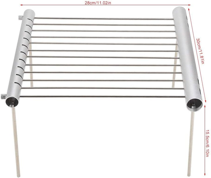 KSTE Tragbarer Grill, Grill Kompakt, Camping Grill - Klappgrill aus Edelstahl, tragbarer kompakter C