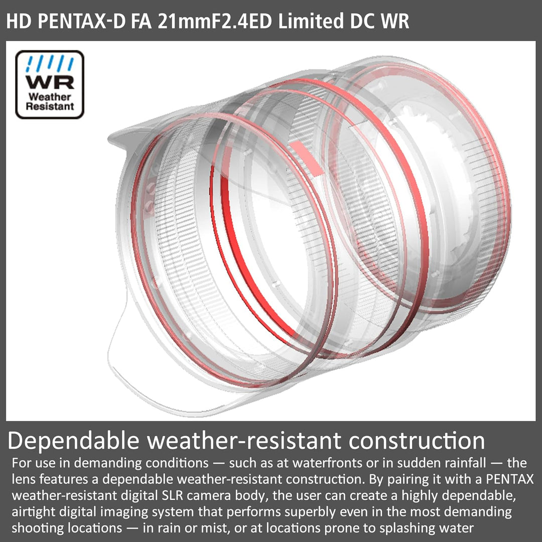 HD PENTAX-D FA 21mmF2.4ED Limited DC WR in Silber Ultra-Weitwinkel-Objektiv mit Festbrennweite [Zur