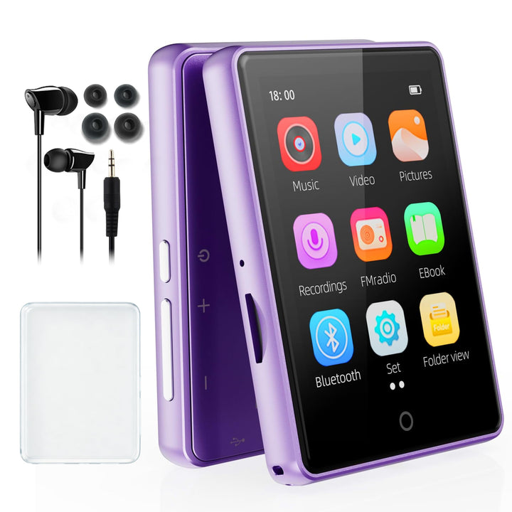 64 GB MP3 Player mit Bluetooth 5.3, 2,8-Zoll-Touchscreen mp3-player und MP4-Player für Kinder, Music