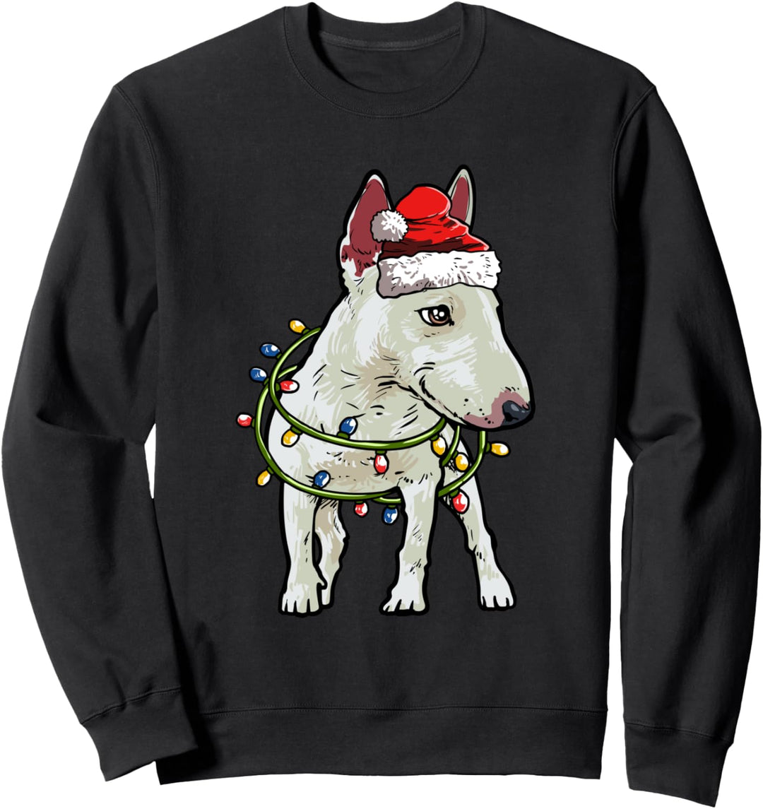 Bullterrier Weihnachten Geschenk X-Mas Hunde Kostüm Sweatshirt