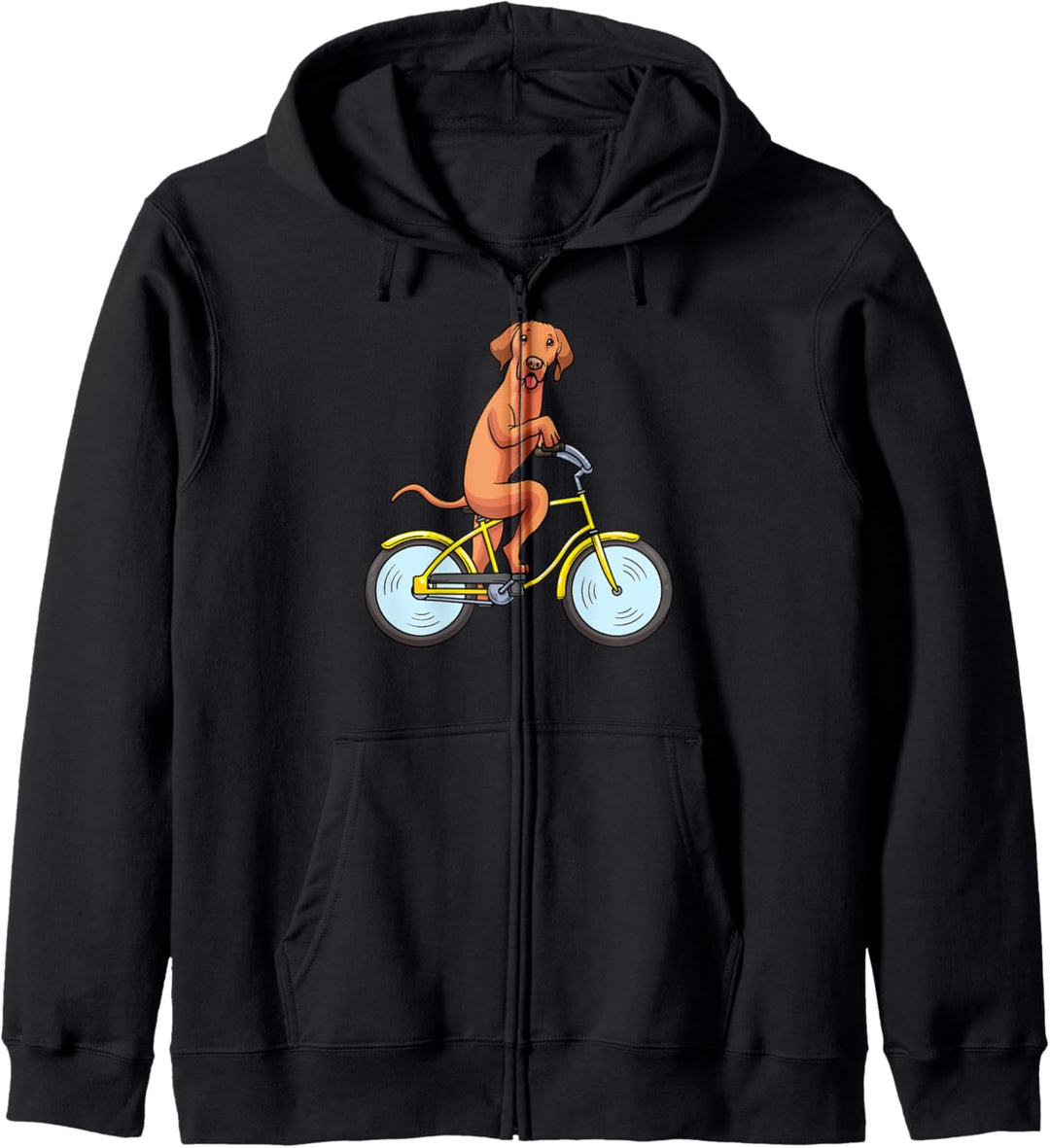 Magyar Vizsla Hund Mit Fahrrad Ungarischer Vorstehhund Kapuzenjacke
