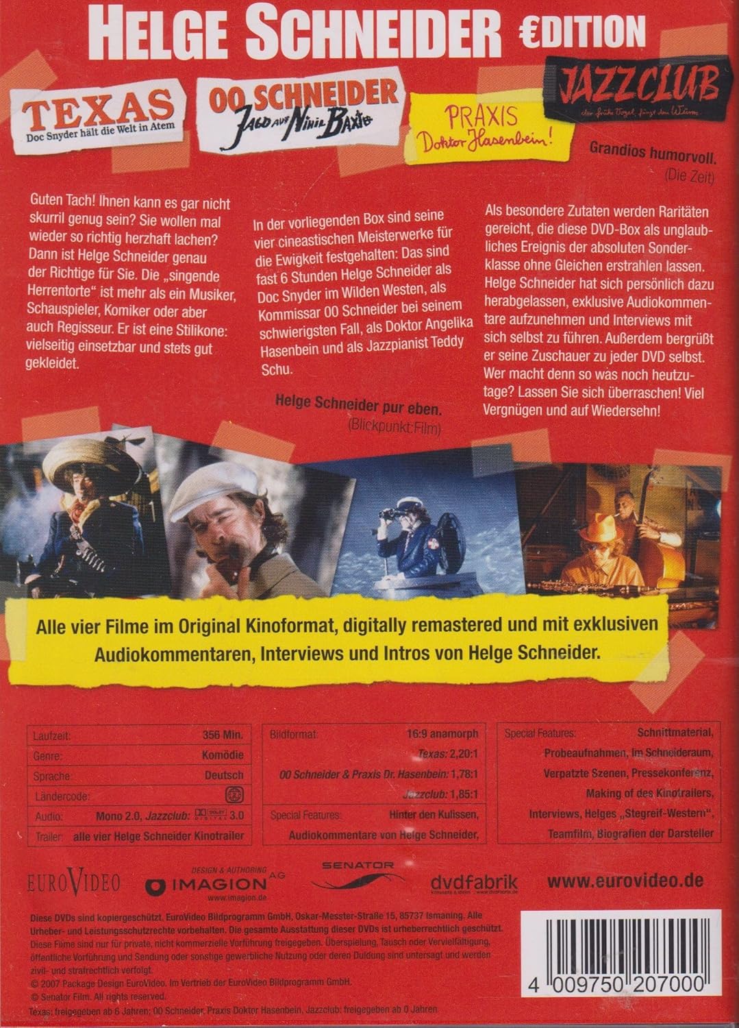 Helge Schneider Edition (4 DVDs), DVD
