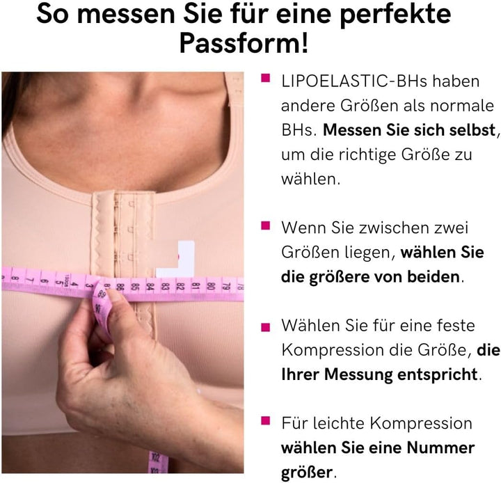 LIPOELASTIC Postoperativer Kompressions-BH PI extra Weiss XXL
