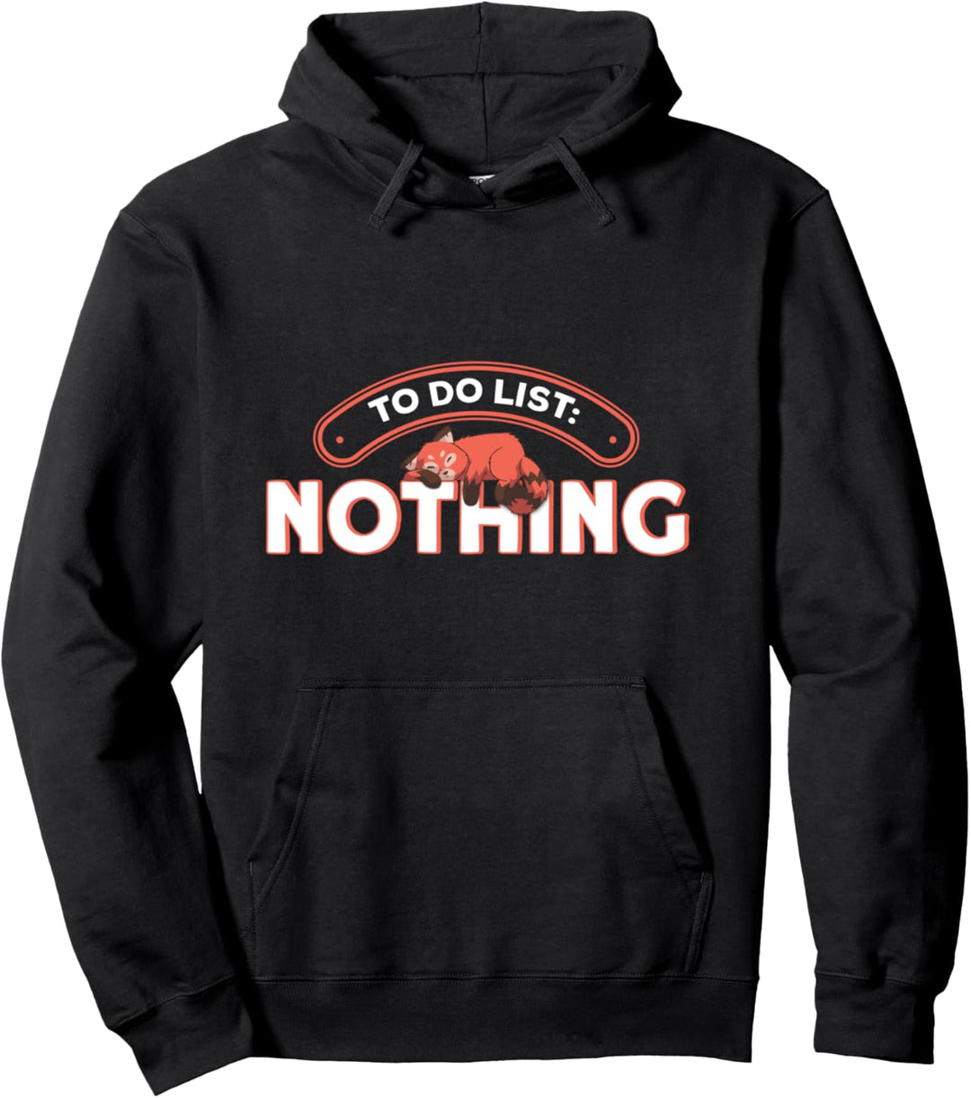 To Do Liste Nichts Red Panda Pullover Hoodie