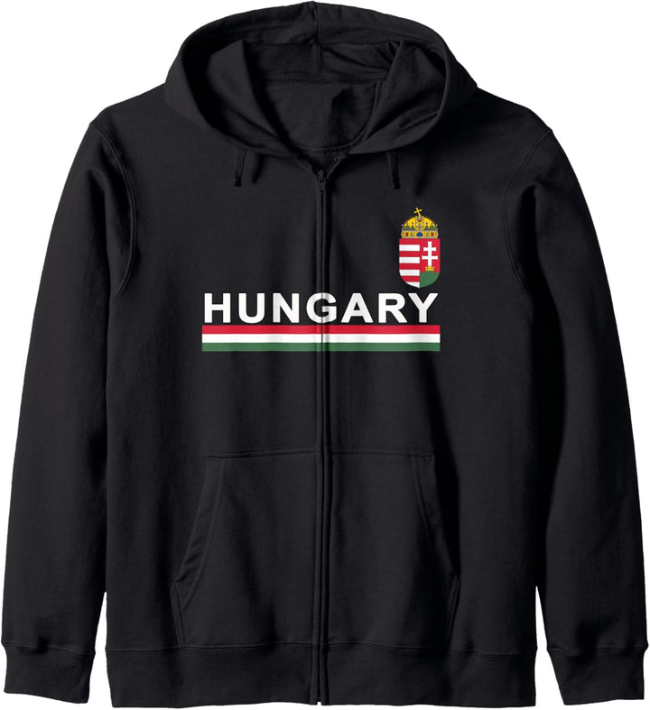 Ungarische Sportart Nationalflagge und Emblem Kapuzenjacke