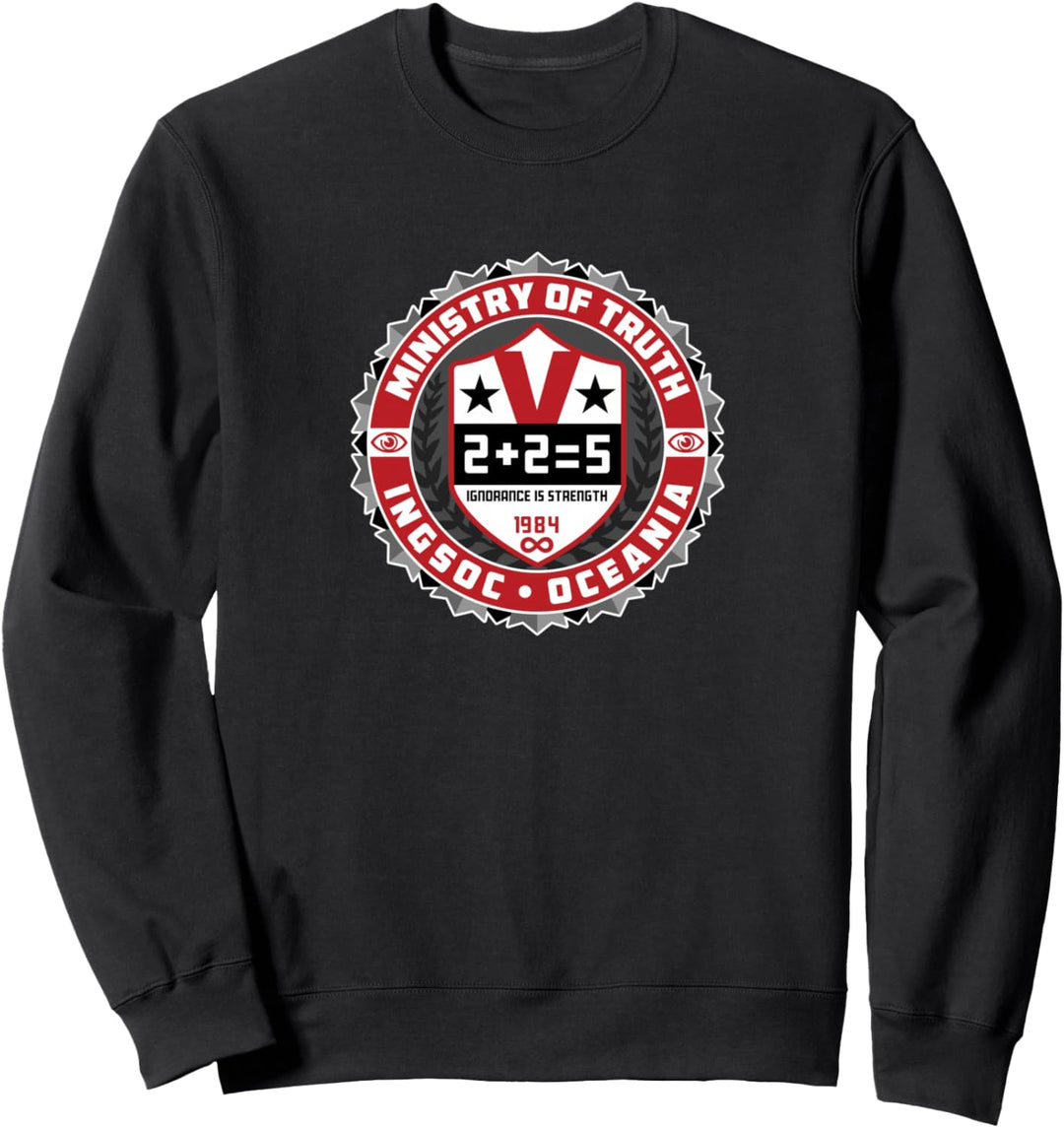 1984 Dystopische Wahrheit Denken Sie, der politische Big Brother schaut zu Sweatshirt