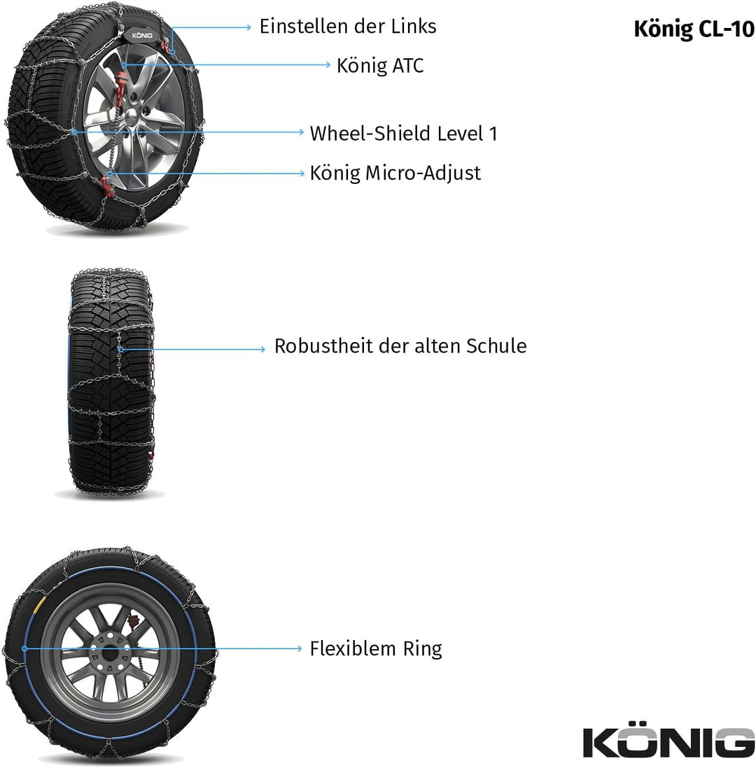KÖNIG CL-10 105 - Schneeketten, CL-10 105