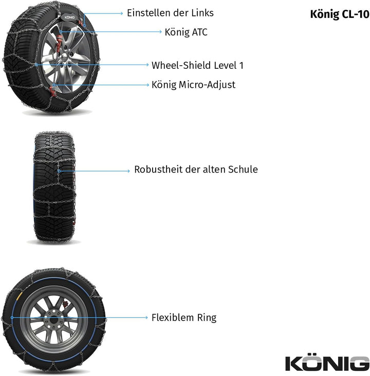 KÖNIG CL-10 105 - Schneeketten, CL-10 105