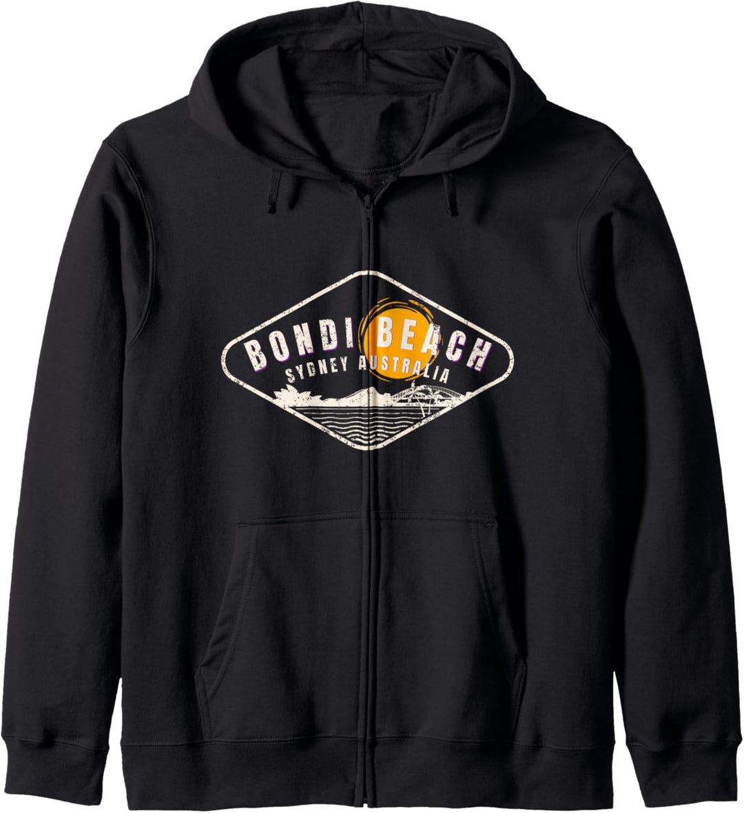 Bondi Beach Retro verzweifelt Kapuzenjacke