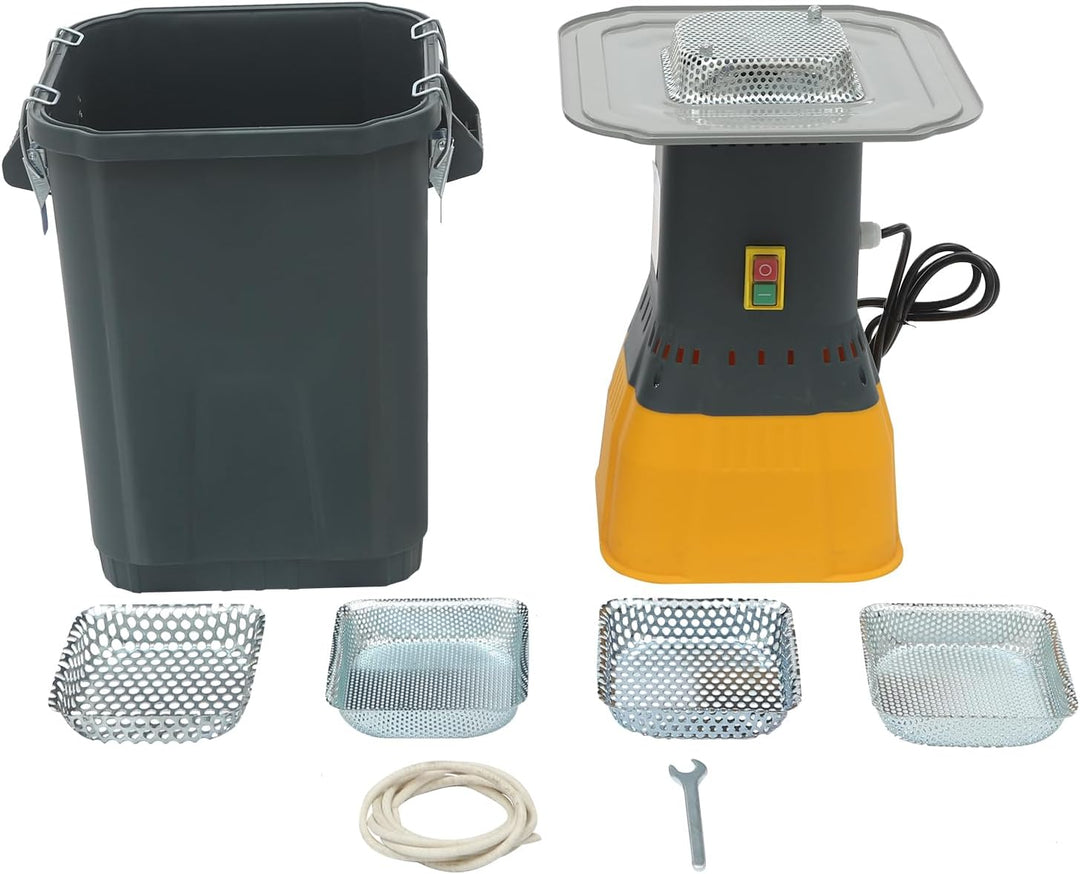Getreidemühle Elektrisch Futter, 30L Elektrischer Maismühle Trockene mit 5 Siebe, Schrotmühle Grain