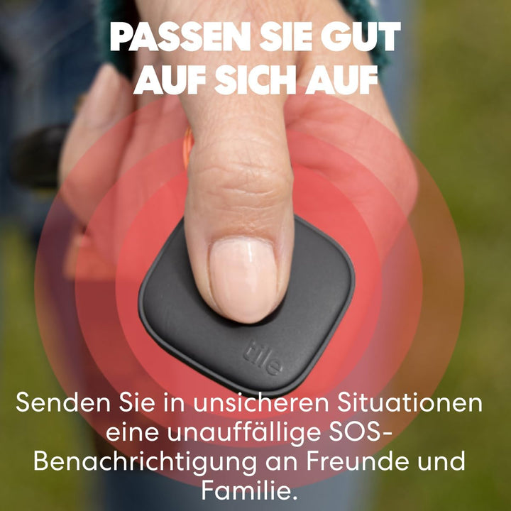 Tile by Life360 Mate - Bluetooth-Tracker, Schlüssel- und Gegenstandsfinder für Schlüssel, Taschen un