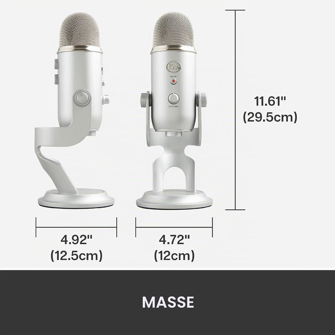 Logitech Yeti Mikrofone 10-jährig Anniversary Edition – Mikrofon – USB – Silber