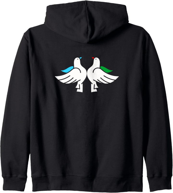 Friedenstaube und Konflikt, Palästina Israel Konflikt Kapuzenjacke