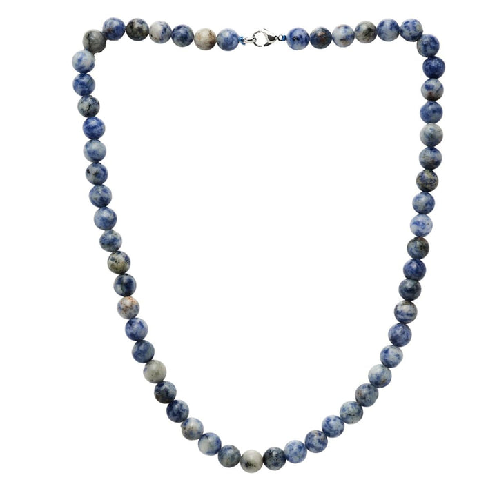 Handgemachte Herren Perlenkette Kette Tigerauge Onyx Grau Achat Jaspis | 8MM Natürliche Edelsteine H